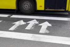 Bus On A Crossroad Stock Images Bus On A Crossroad Stock Images