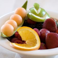 Highly Decorated Bowl Of Fruit Royalty Free Stock Photos Highly Decorated Bowl Of Fruit Royalty Free Stock Photos