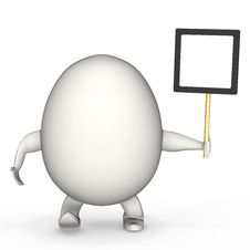 Egghard With Board Royalty Free Stock Image Egghard With Board Royalty Free Stock Image
