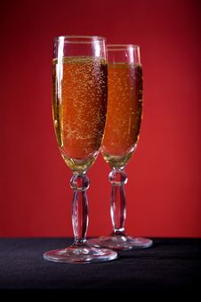 Champagne Glasses Stock Images