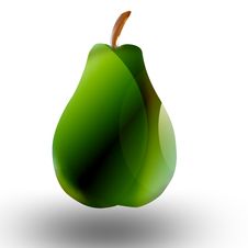Green Pear Royalty Free Stock Photo Green Pear Royalty Free Stock Photo
