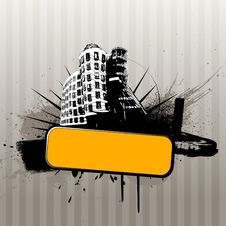 Illustration With City. Vector Royalty Free Stock Photo Illustration With City. Vector Royalty Free Stock Photo