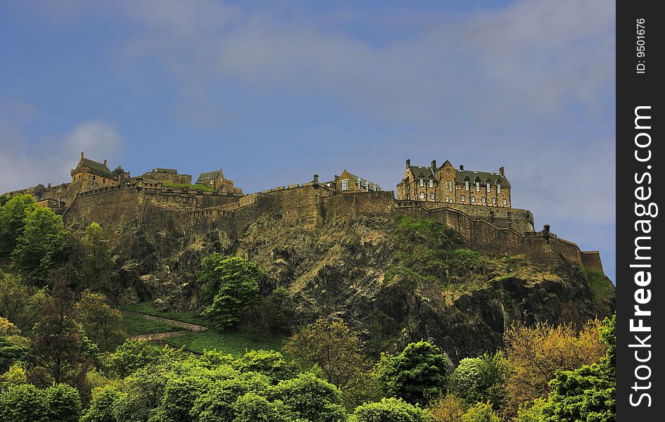 The North Walls of Edinburgh Castle, Scotland