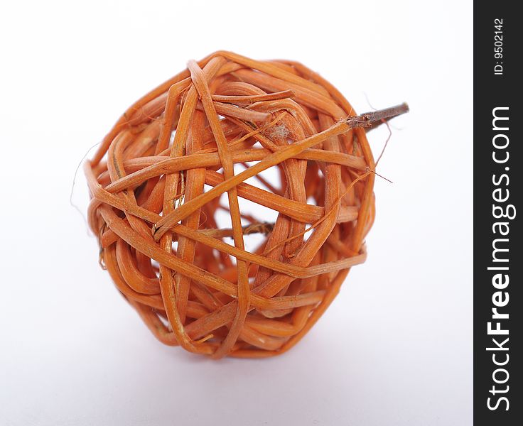 Ball from elastic bands mixed among themselves