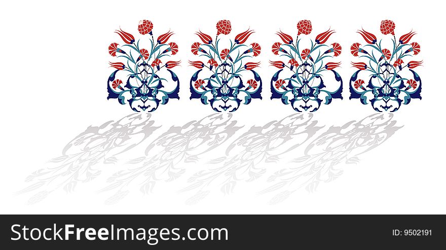 Antique Ottoman Bouquet Design