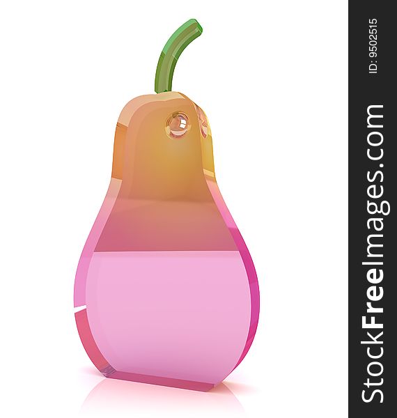 Sweet 3d render of pear
