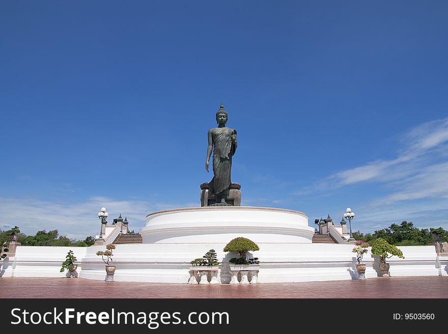 Walking Buddha image, Thailand