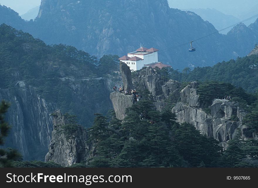 The scene of yellow mountain,Yuping Peak