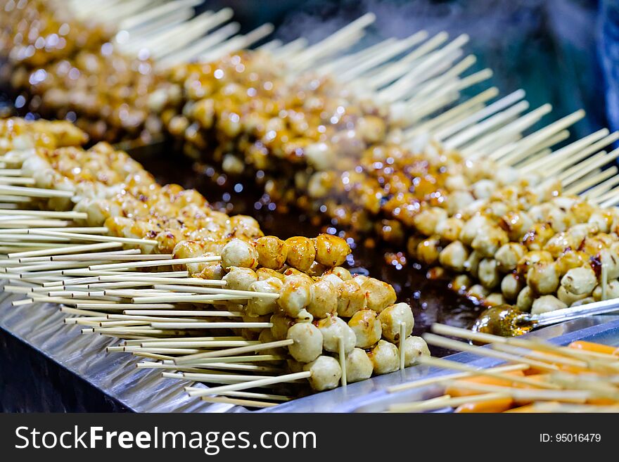 Thai street food at the market