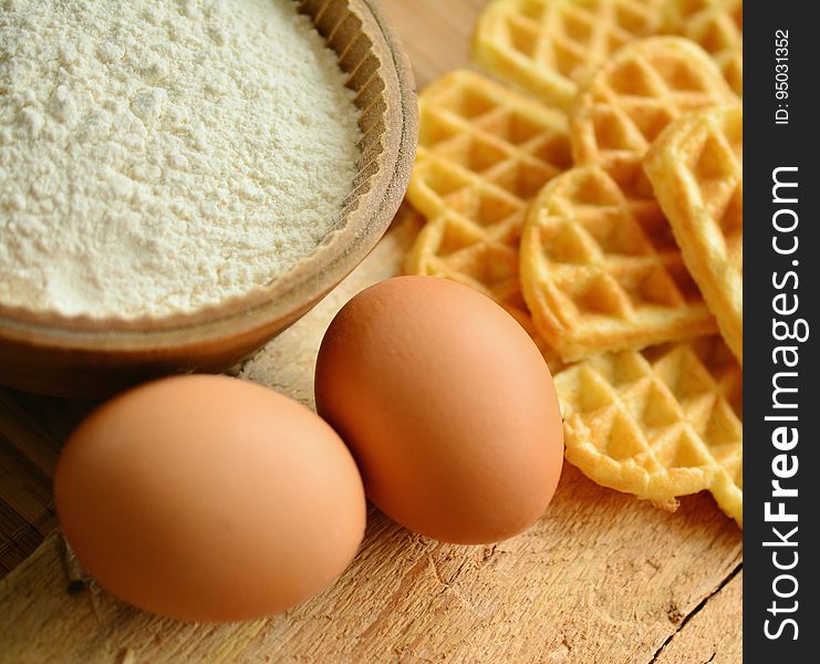 Waffles And Ingredients