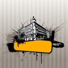 Illustration With City. Vector Royalty Free Stock Photo Illustration With City. Vector Royalty Free Stock Photo