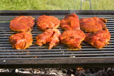 Barbecued Steak. Royalty Free Stock Photo Barbecued Steak. Royalty Free Stock Photo
