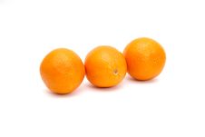 Three Oranges Isolated Stock Image Three Oranges Isolated Stock Image