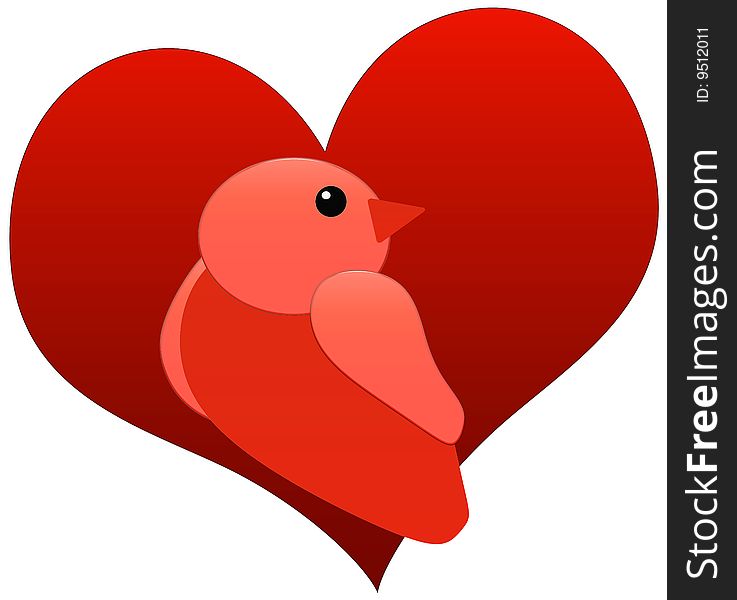 Graphic of a pink bird and a heart. Perfect for use on a blog or website banner. Graphic of a pink bird and a heart. Perfect for use on a blog or website banner.