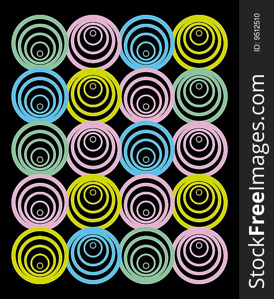 Vector illustration of pattern with circls. Vector illustration of pattern with circls