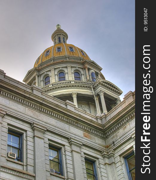 Color HDR image of the Denver Capitol building.