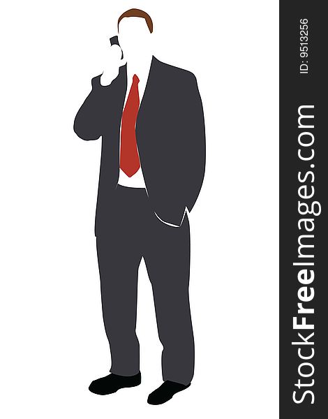 Vector business on white background