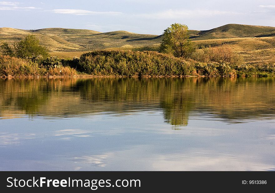 A quiet evening by the Blackfoot River