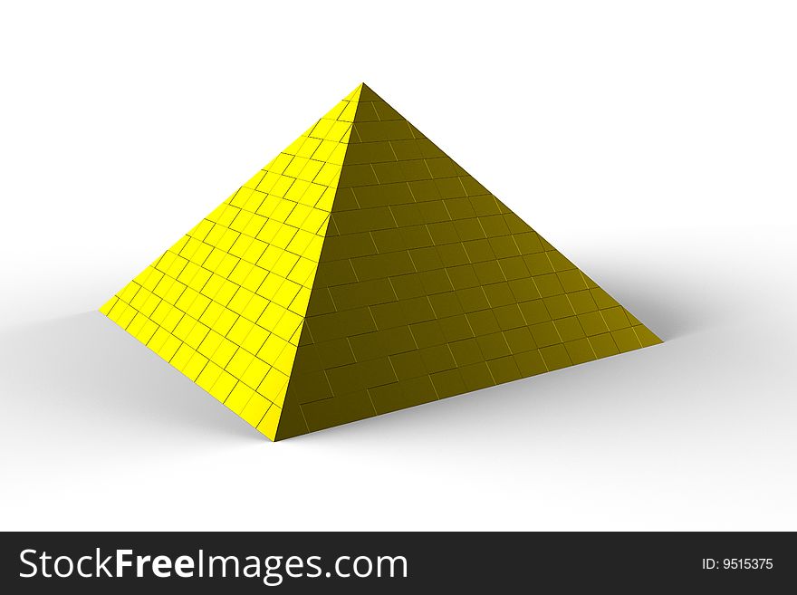 Yellow piramid bump square big