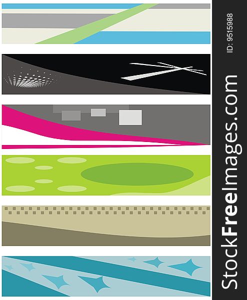 Design elements, set vector banners