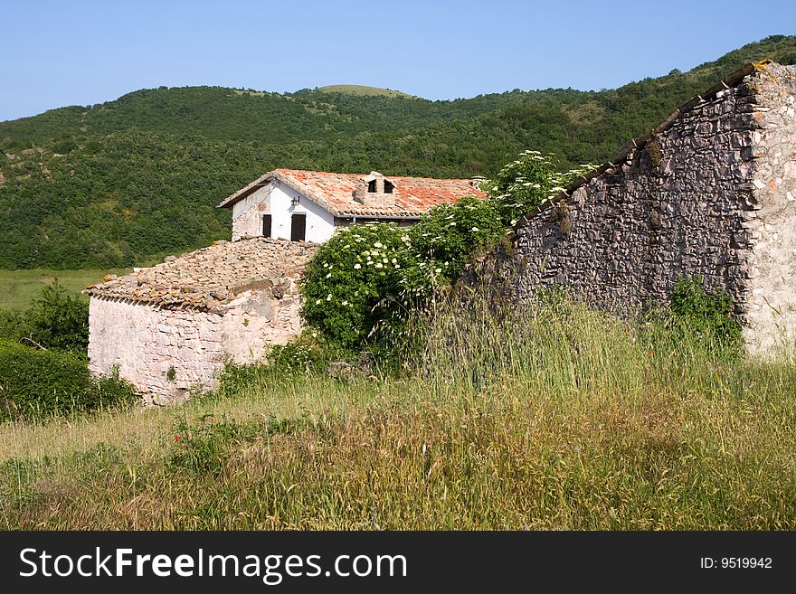 Photo of old house in the mountain italy village