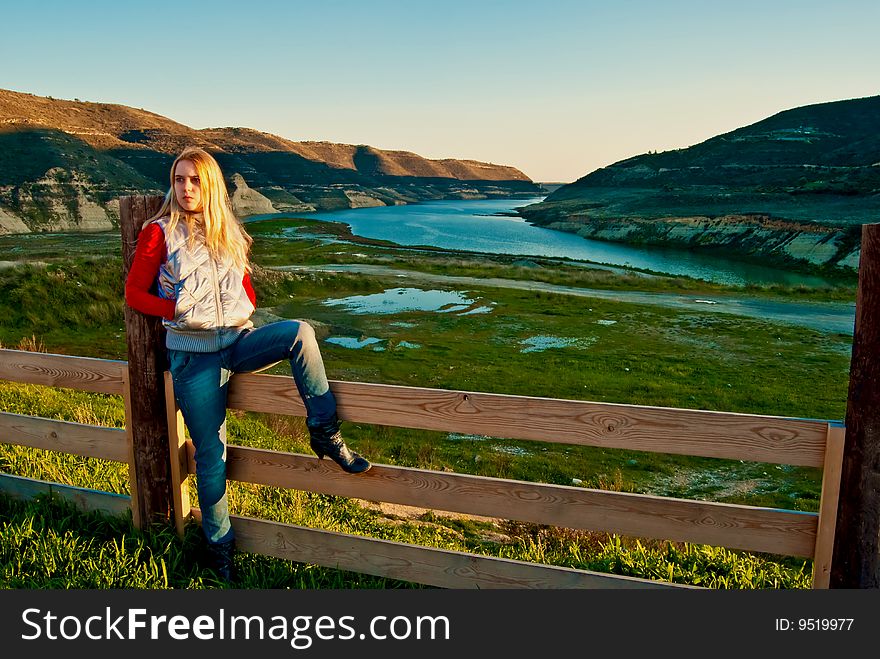 Young Girl In The Mountains