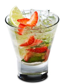 Cocktail - Berry Mojito Royalty Free Stock Photography Cocktail - Berry Mojito Royalty Free Stock Photography