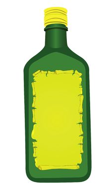 Green Bottle Royalty Free Stock Photography Green Bottle Royalty Free Stock Photography