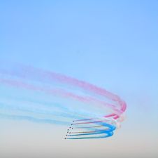 Air Show Red Arrows. Stock Images