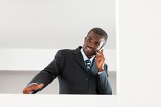 Businessman Talking On The Phone Royalty Free Stock Photo