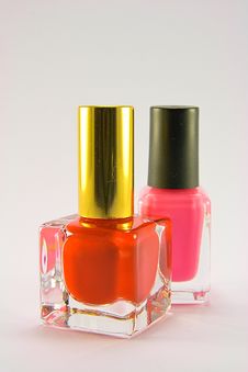 Red And Pink Nail Polish Stock Image Red And Pink Nail Polish Stock Image