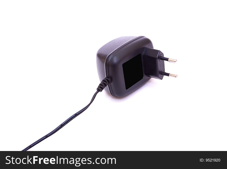 Power plug isolated on white background. Power plug isolated on white background