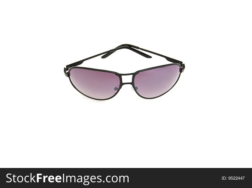 Modern sunglasses isolated on white background