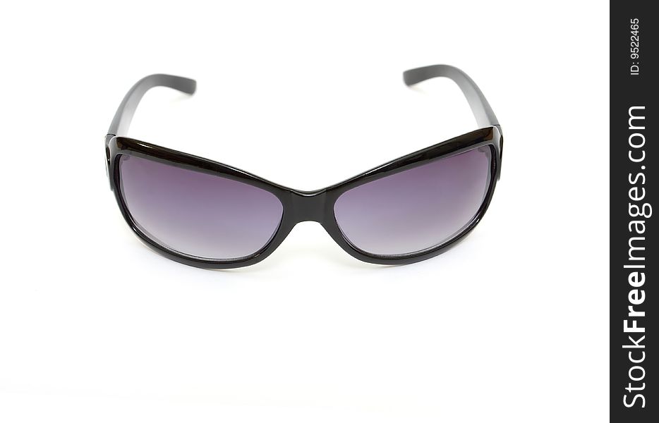 Black sunglasses isolated on white background