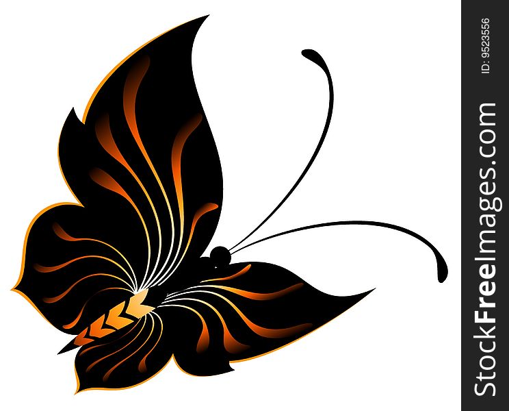 Beautiful abstract butterfly for design