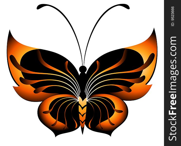 Beautiful abstract butterfly for design