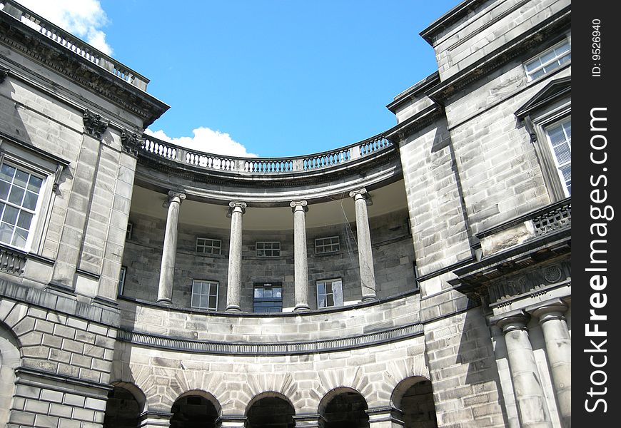 Segment of classical-style Edinburgh architecture. Segment of classical-style Edinburgh architecture