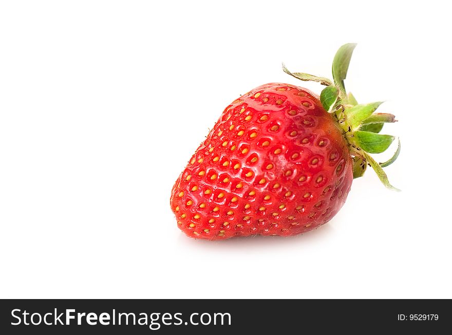 Fresh strawberry on the clean isolated background