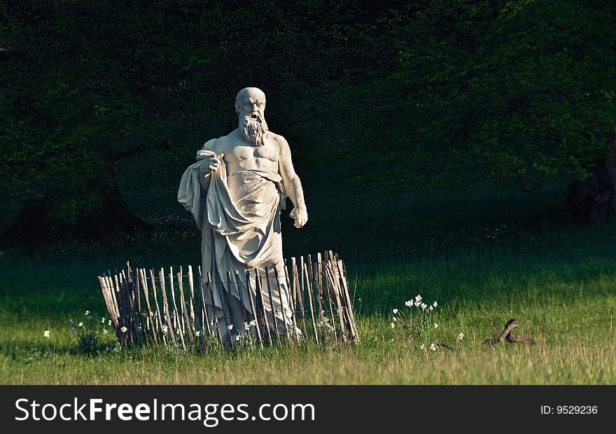 Statue in a Viennese park. Statue in a Viennese park
