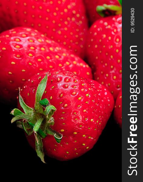 Fresh strawberry on the clean isolated background