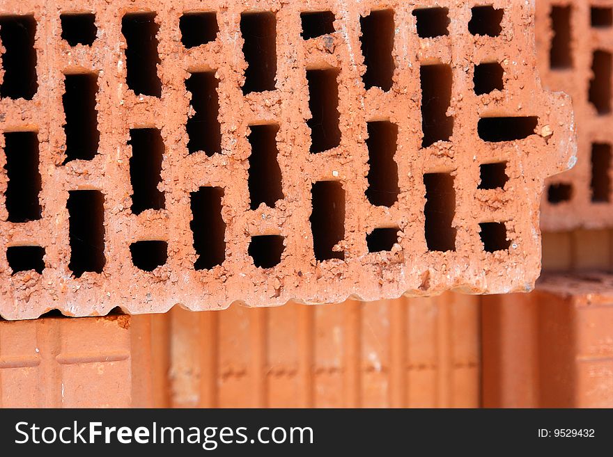 Brick building - brick construction and building material