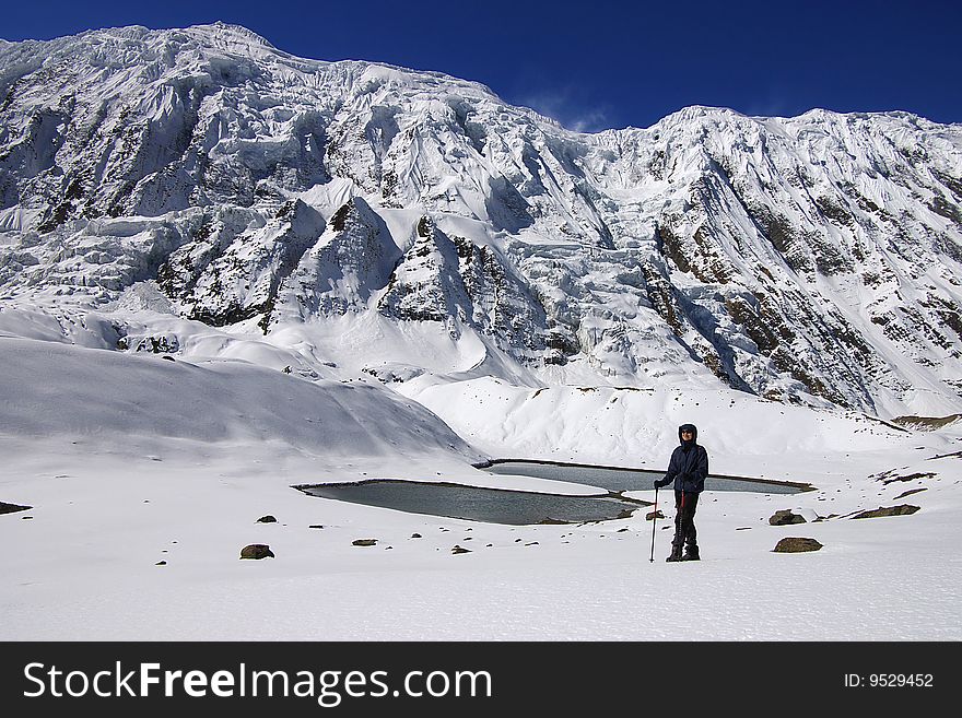 High-mountainous Lake Tilicho