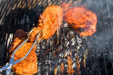 Turning BBQ Stock Image Turning BBQ Stock Image