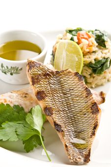 Grilled Fish Royalty Free Stock Photography Grilled Fish Royalty Free Stock Photography
