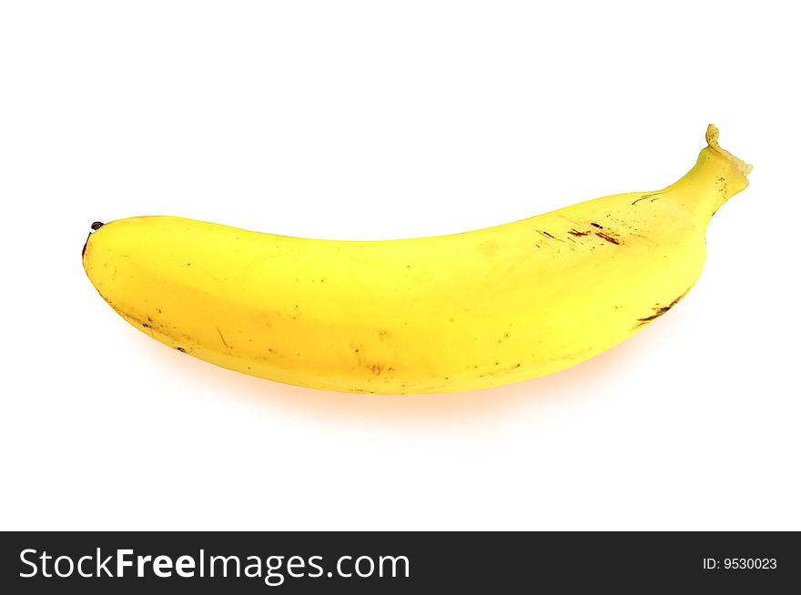Banana isolated over white with clipping path. Banana isolated over white with clipping path.