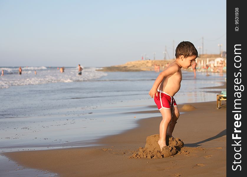 Boy at the beach