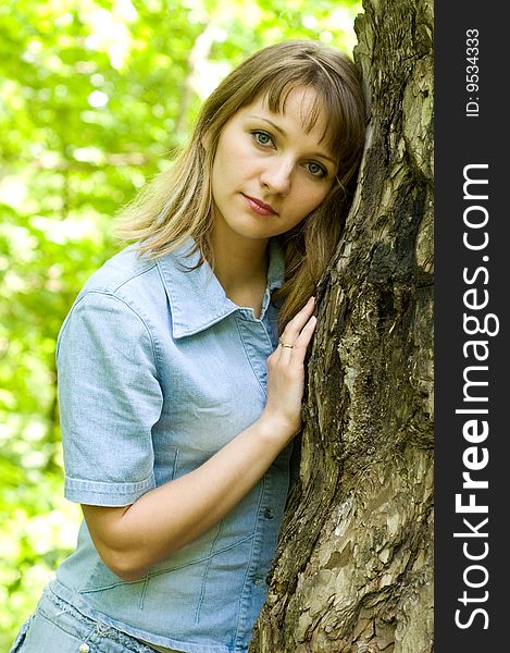 Girl And Tree
