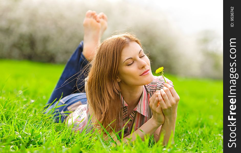 Attractive Young Woman Outdoors