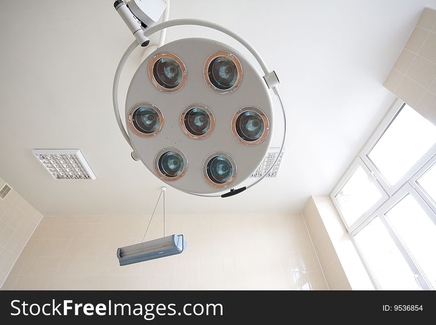 Surgical lamp in operating-room