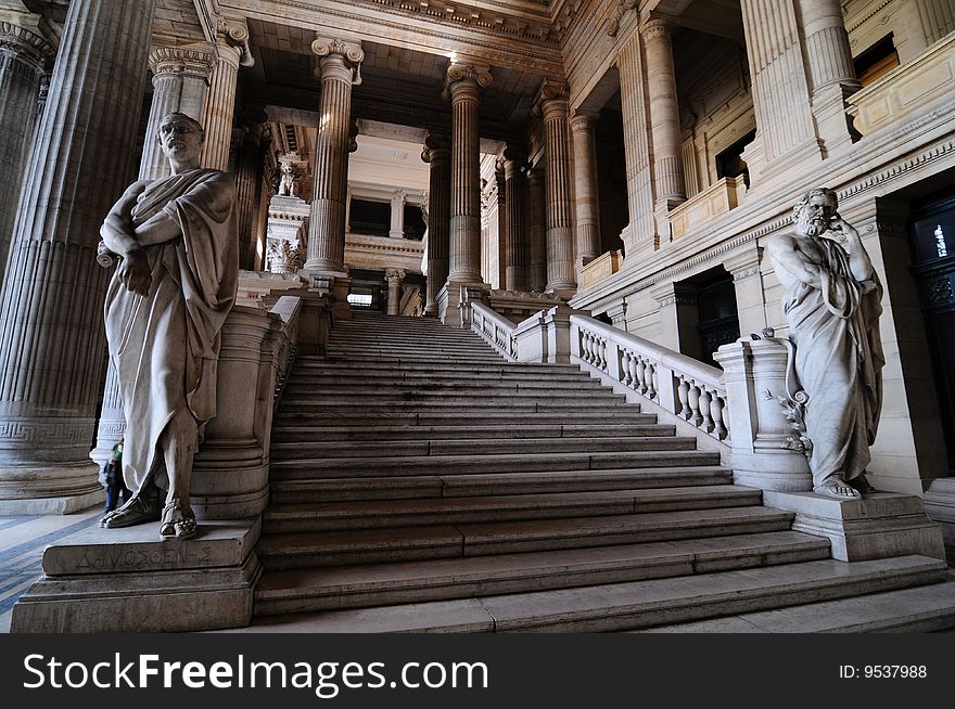 Deserted palace in Brussels, Belgium